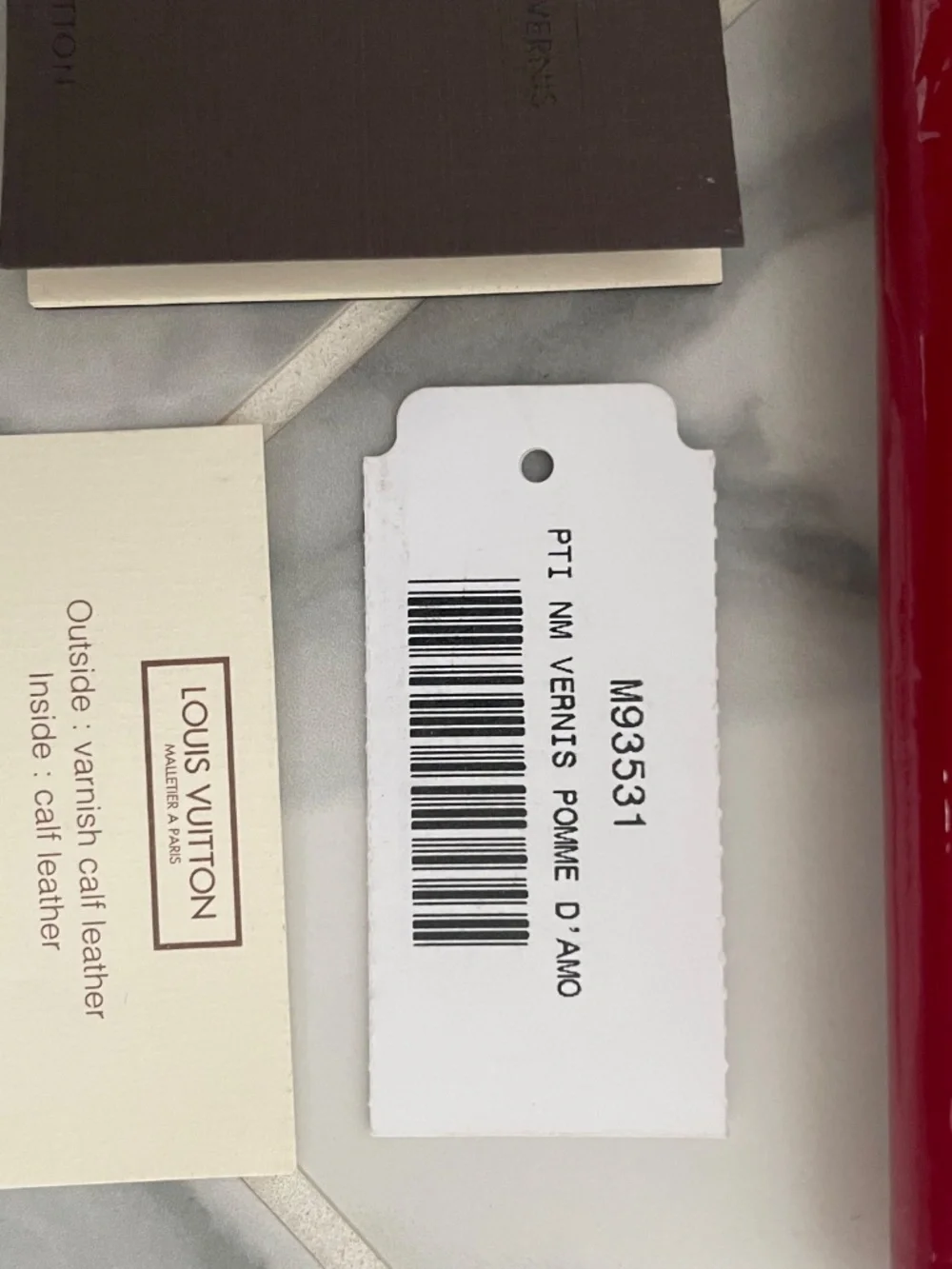 Louis Vuitton Vernis Wallet red patent leather-never used